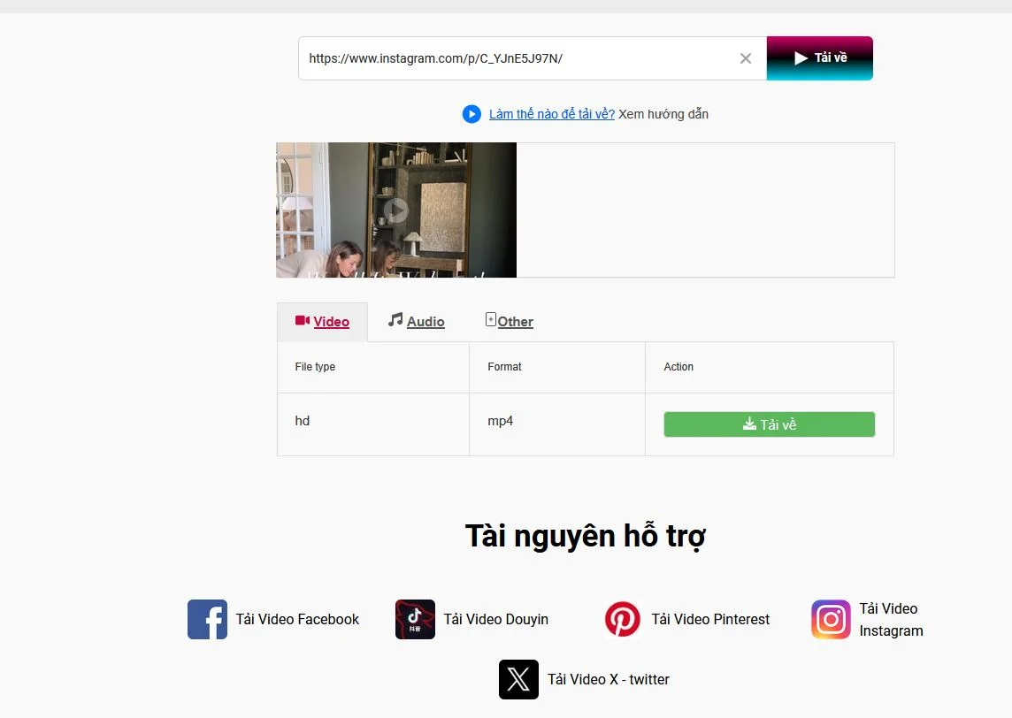 Tải Video Instagram, Reels, Ảnh Miễn Phí - Instagram Downloader 2025