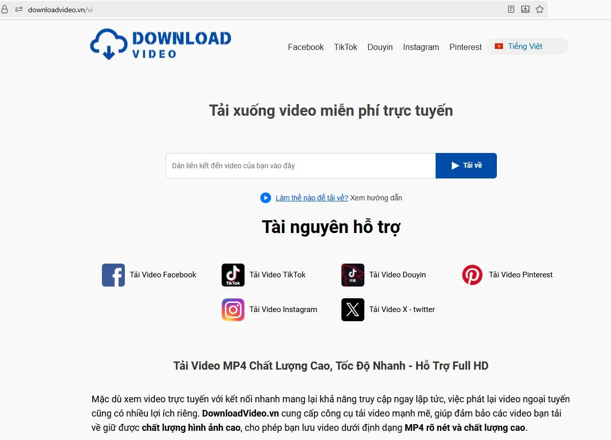 All-in-One Video Downloader – Tải Video Mọi Nền Tảng Nhanh & Miễn Phí 2025