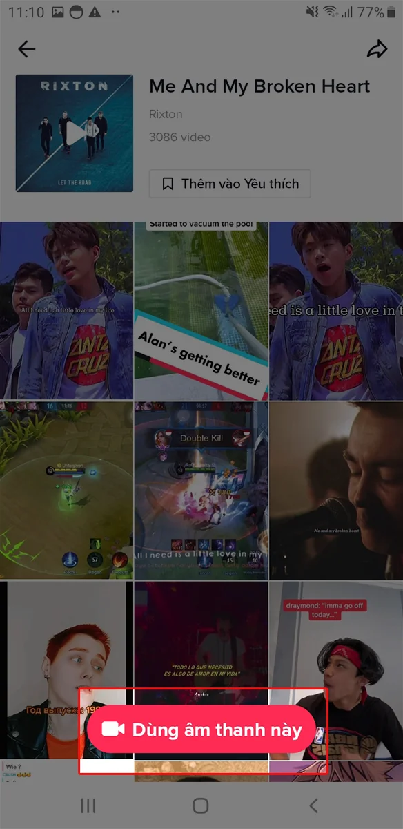 Thiết lập thời lượng video