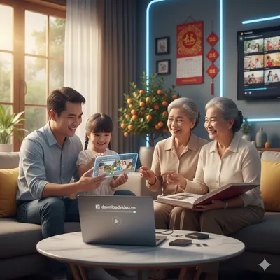 Cách tải video kỷ niệm gia đình trên Facebook về điện thoại, máy tính (2026)