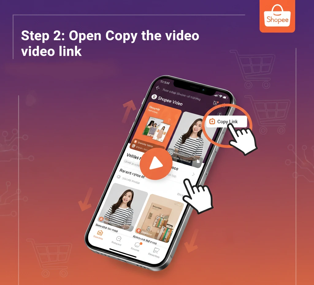 copy link video shopee