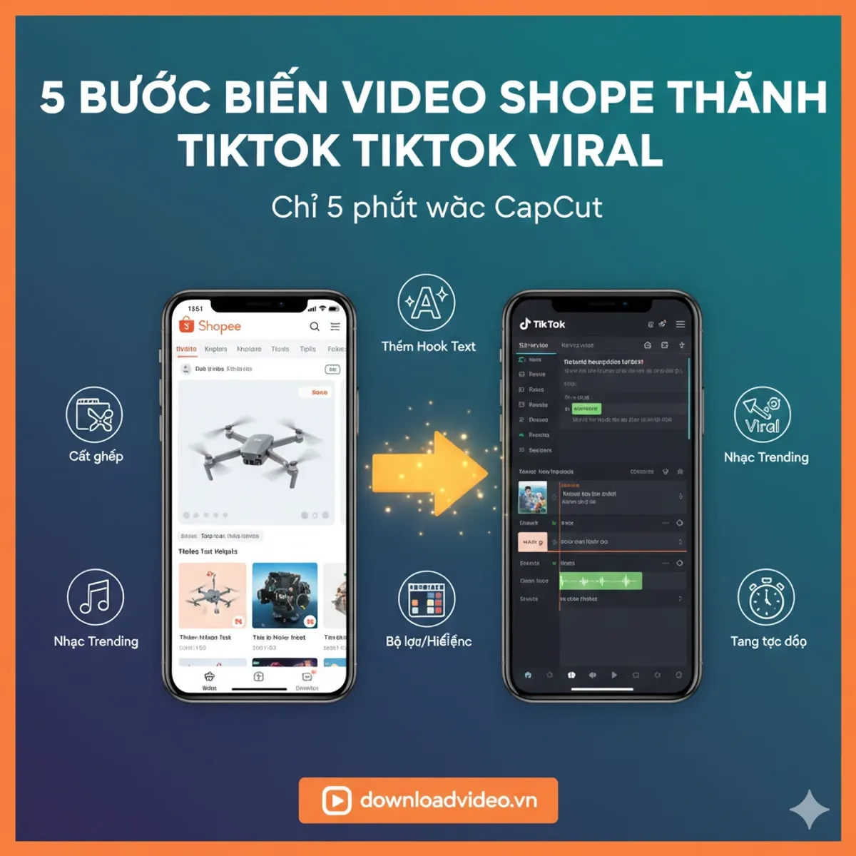 Cách sử dụng video Shopee trên nền tảng khác đúng quyền