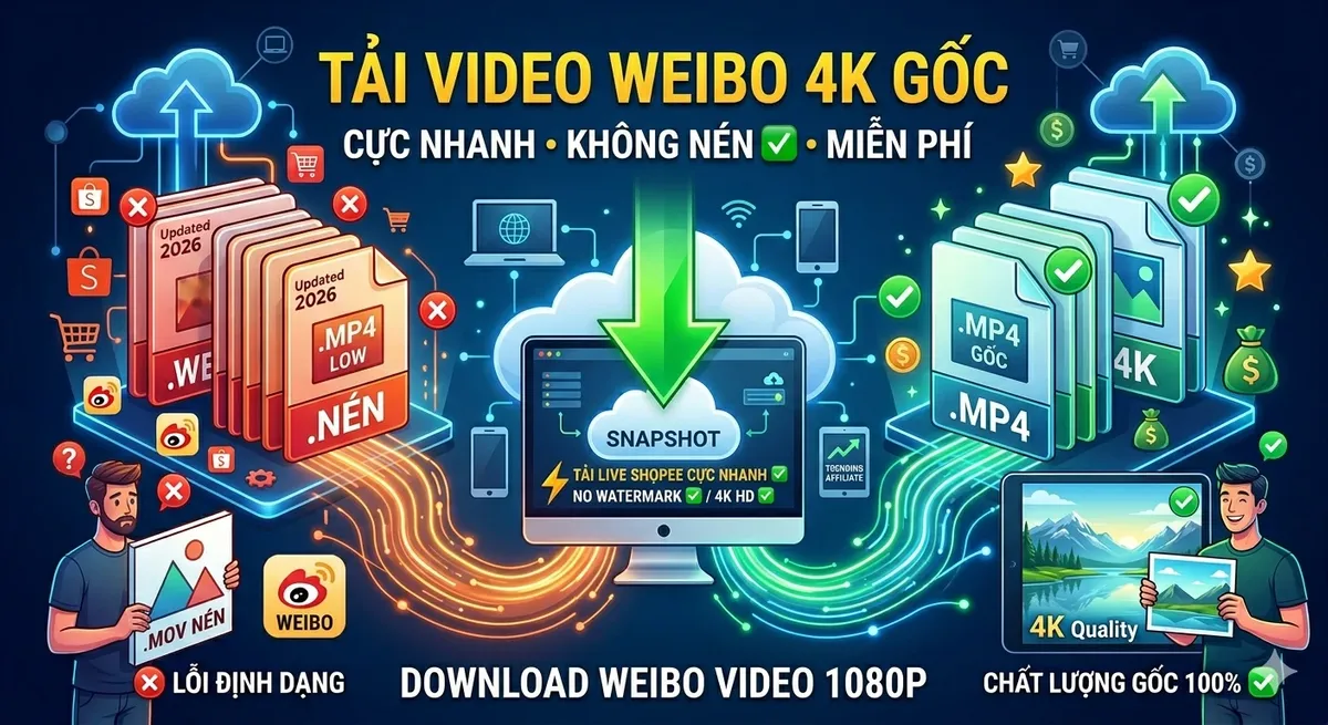 Cách kiểm tra chất lượng video Weibo sau khi tải