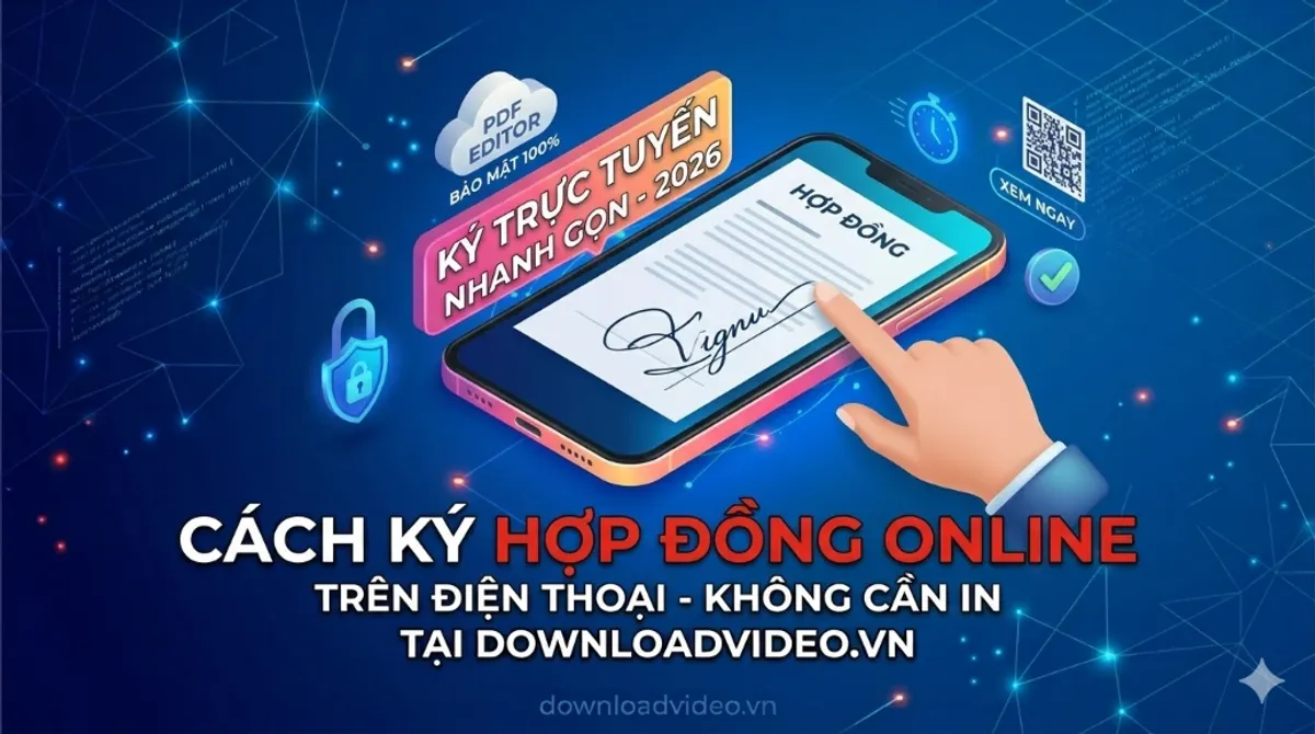 Cách ký hợp đồng điện tử trên điện thoại thận trọng