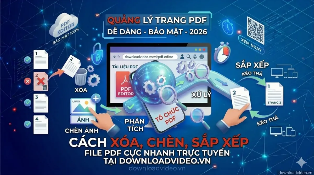 Cách xóa trang, chèn ảnh và sắp xếp PDF