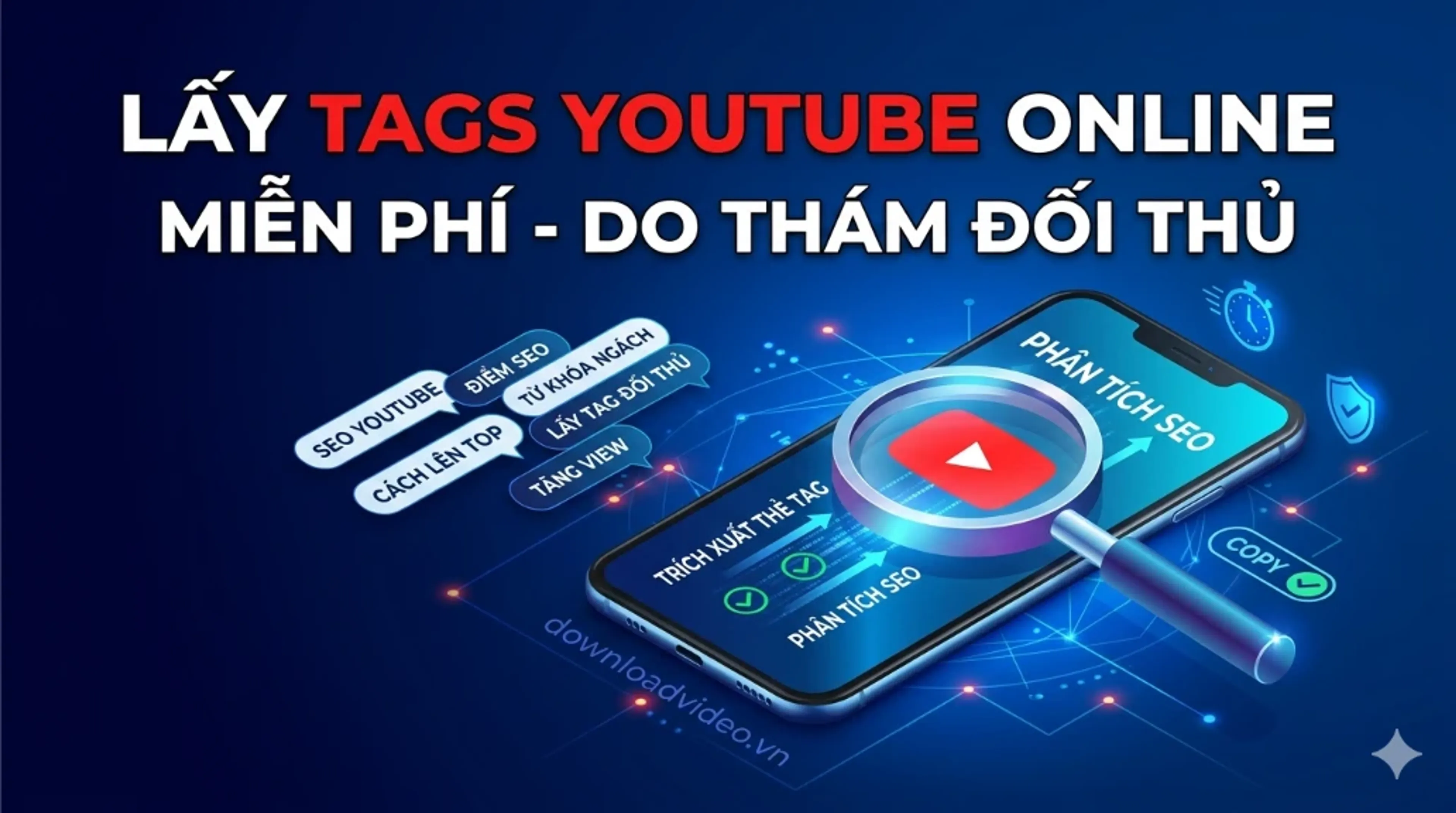 Lấy Tags Video YouTube Online - Công Cụ Trích Xuất Thẻ Tag Miễn Phí