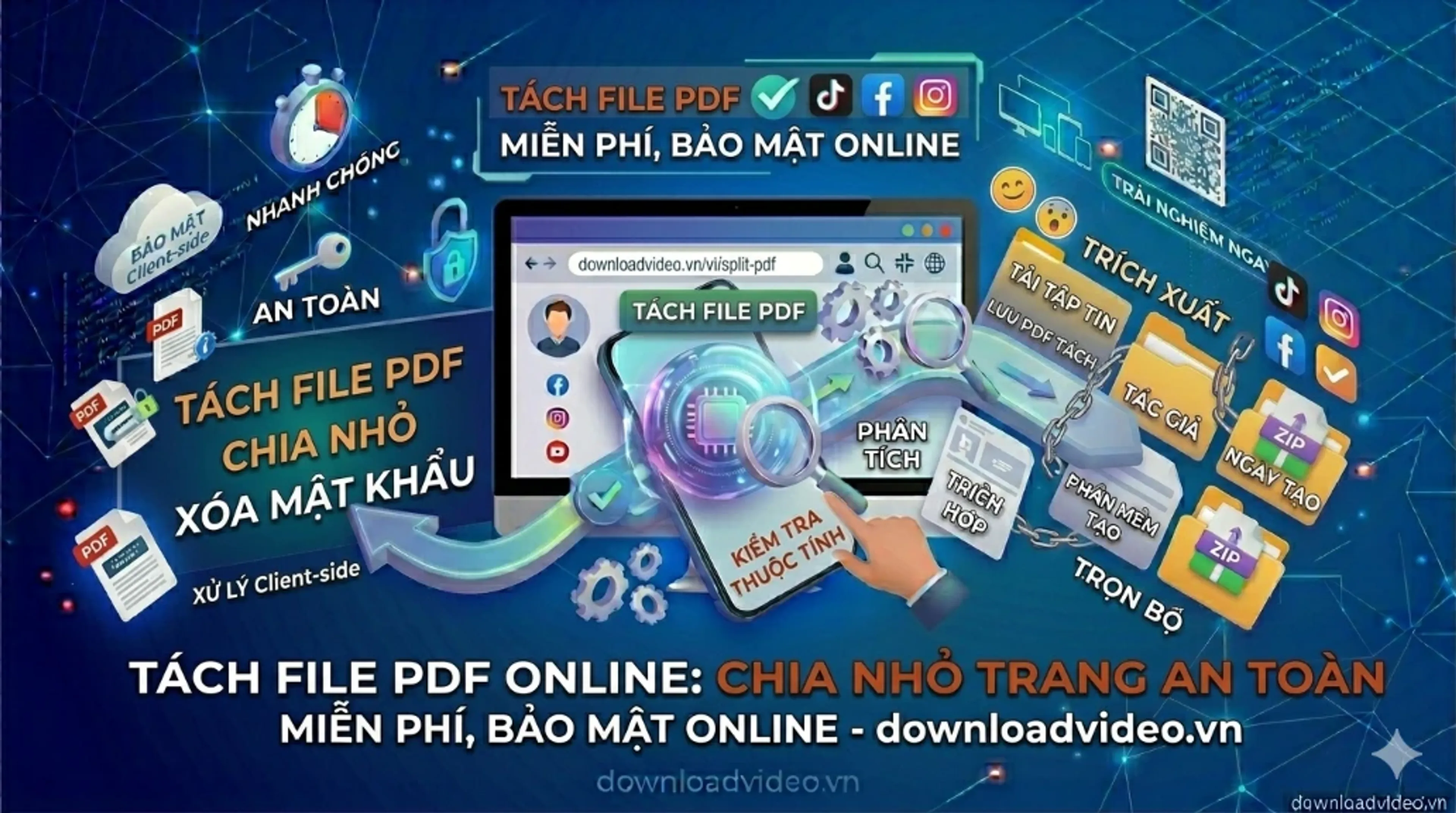 Hướng dẫn sử dụng công cụ Tách file PDF