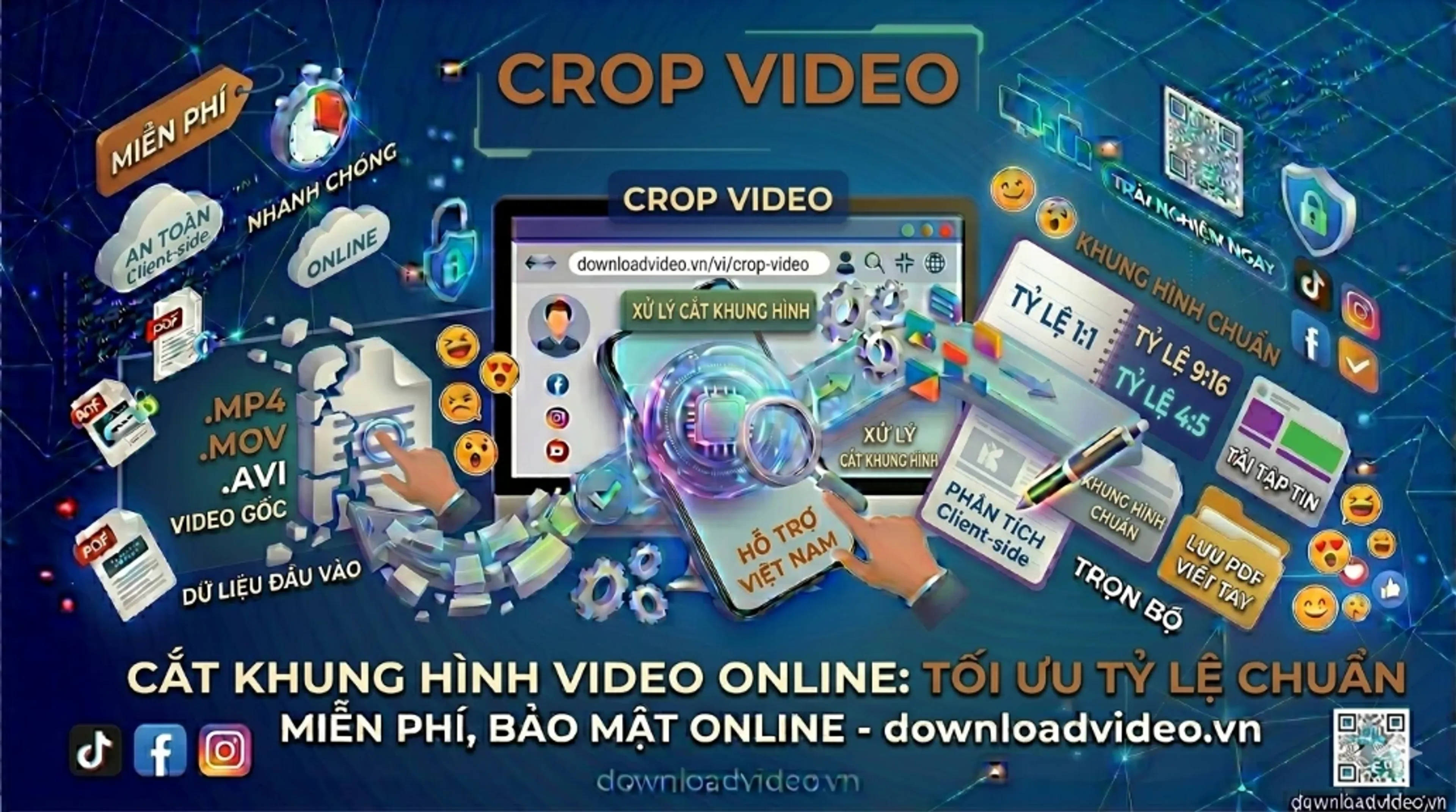 Hướng dẫn cắt khung hình video