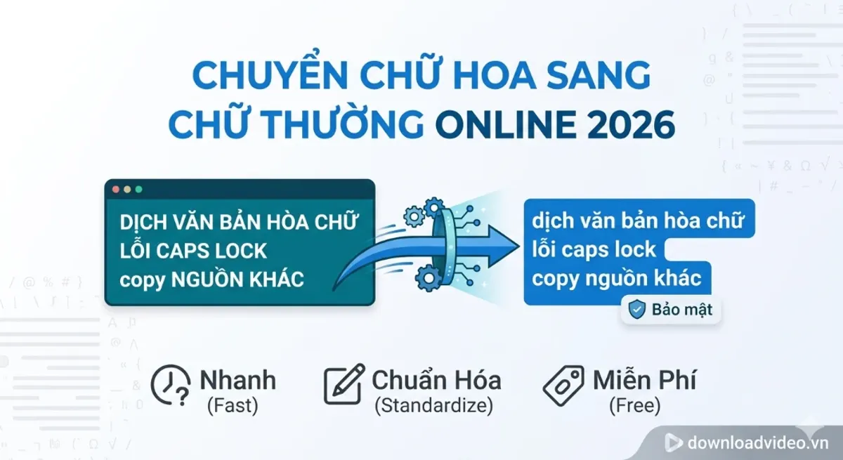 Hướng dẫn chuyển văn bản thành chữ thường