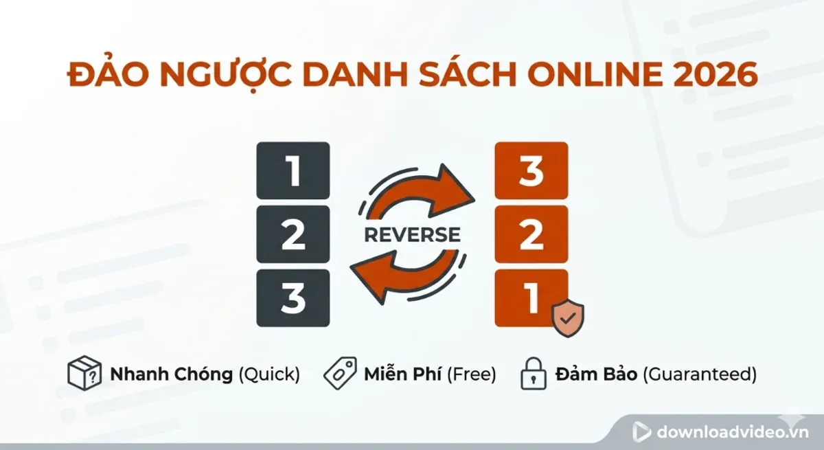 Hướng dẫn đảo ngược danh sách