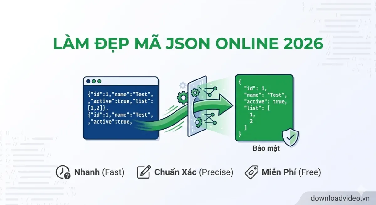 Hướng dẫn sử dụng công cụ Định dạng JSON
