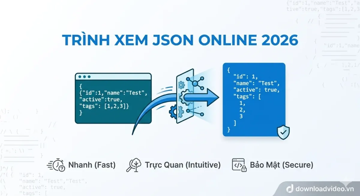 Hướng dẫn sử dụng công cụ Xem và chỉnh sửa JSON