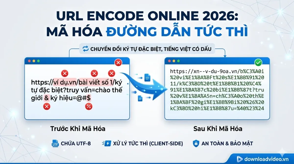 Hướng dẫn sử dụng công cụ Mã hóa thành phần URL