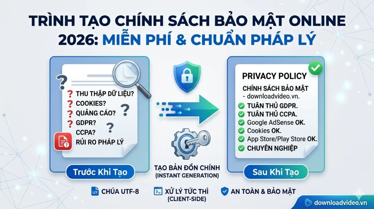 Hướng dẫn sử dụng công cụ Tạo mẫu chính sách quyền riêng tư