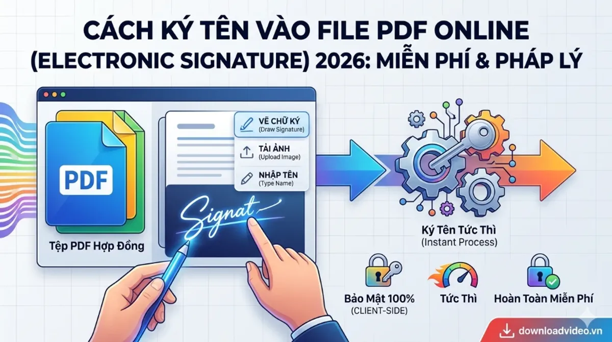 Cách thêm chữ ký vào PDF và kiểm tra giá trị sử dụng
